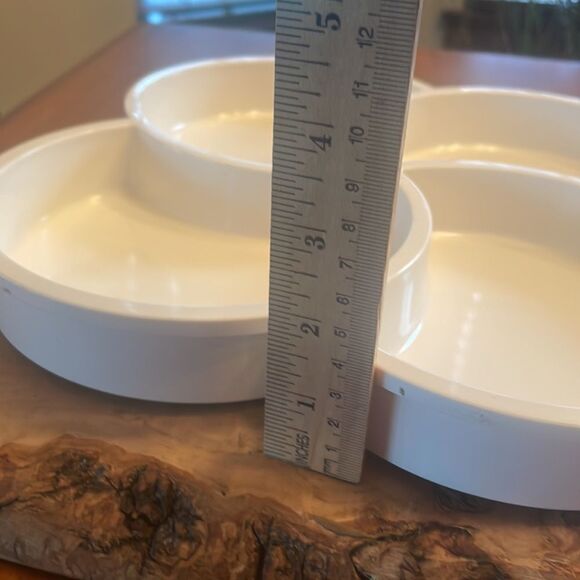 Vintage Dansk Designs Divided Summerhouse Swirl Serving Tray - Picture 4 of 5